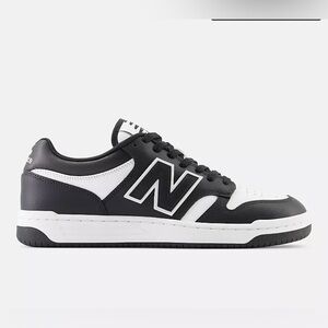 New Balance 480 Unisex Black and White Sneakers